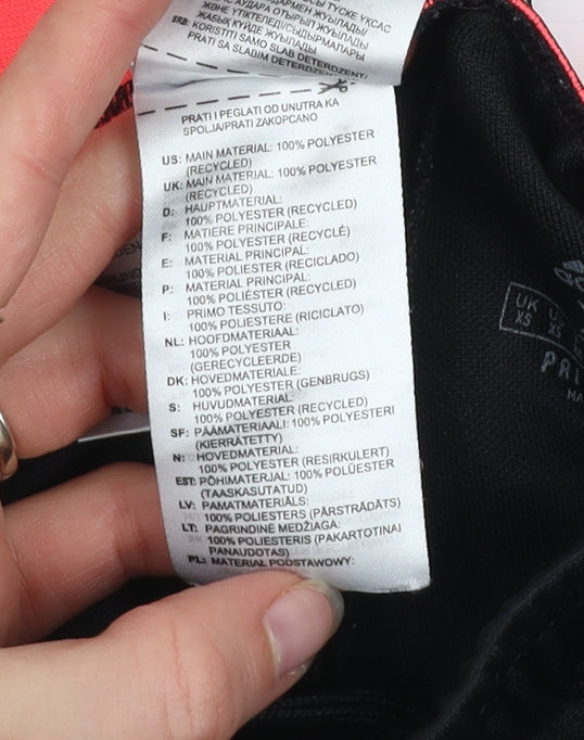 Adidas Womens Black XS Track Pants Tapered Sports Trousers