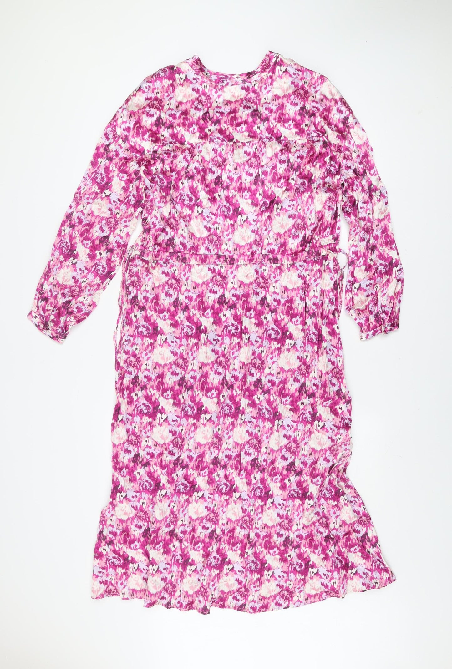 Paul Costelloe Living Studio Women’s Multicoloured Floral Midi A-Line Dress Size 8