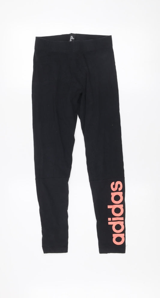 Adidas Women's Black Leggings Size S Slim Fit Stretch Activewear