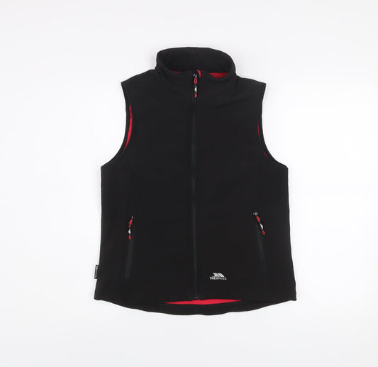 Womens UK Size XS Regular Trespass Black Polyester Blend Waistcoat