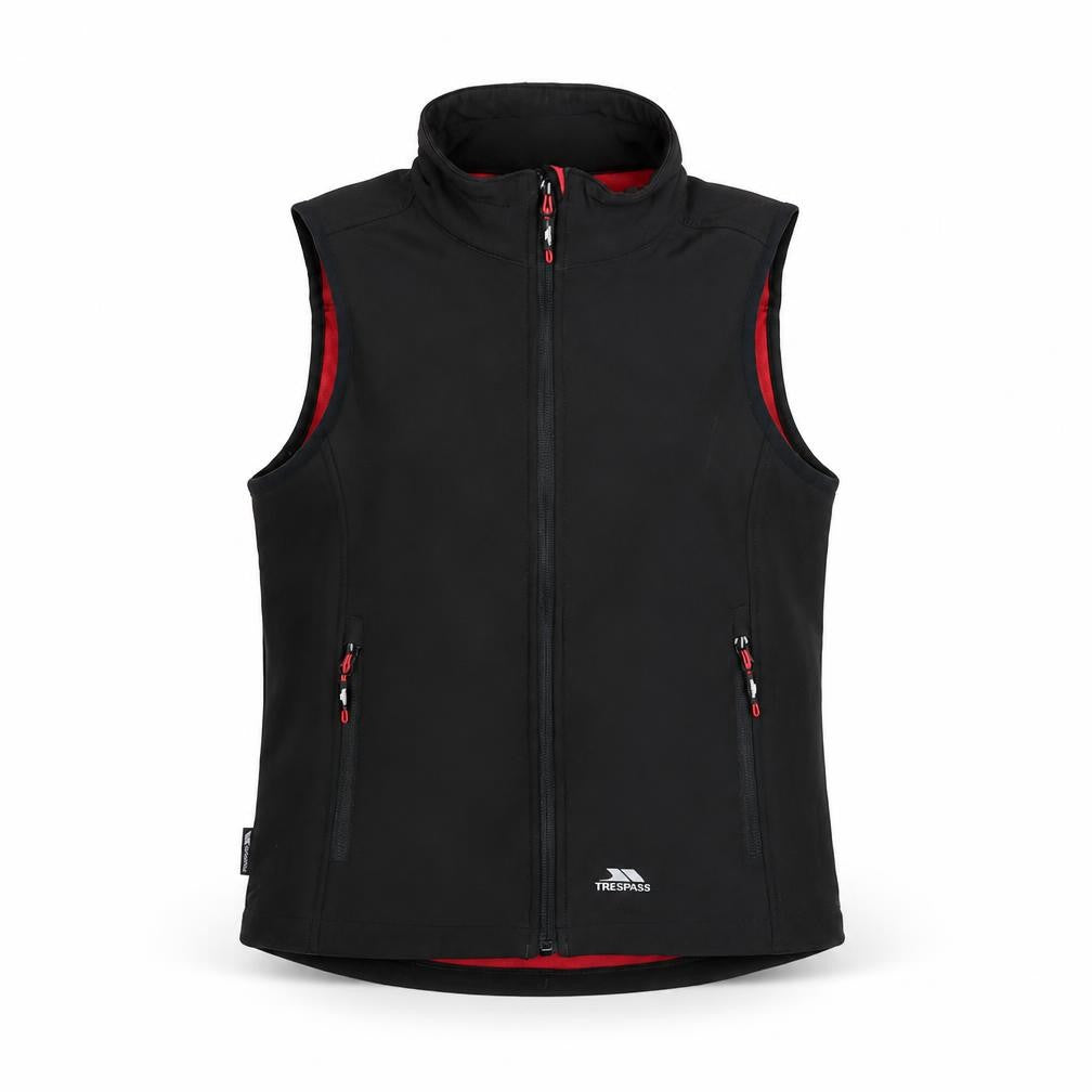 Womens UK Size XS Regular Trespass Black Polyester Blend Waistcoat