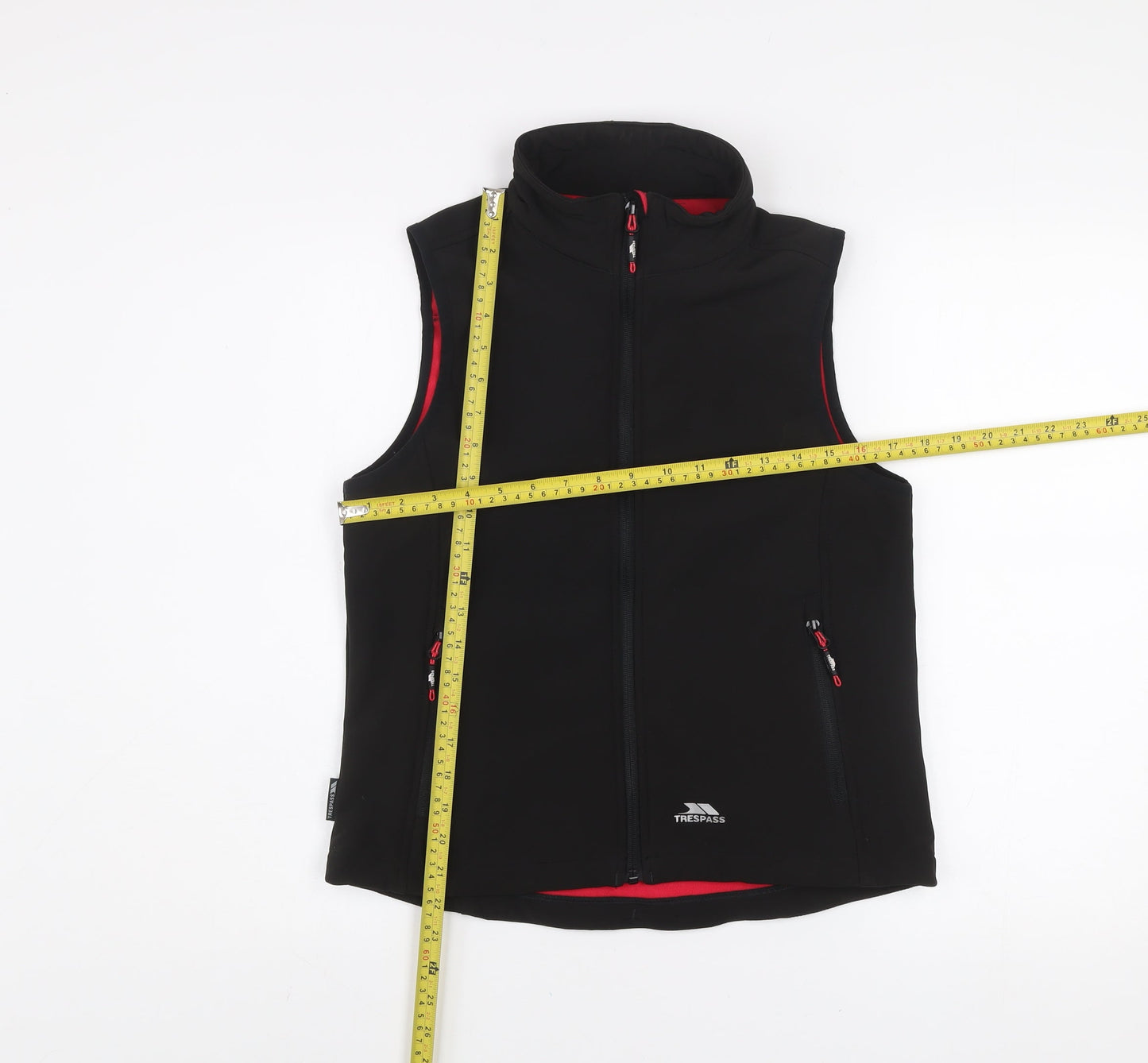 Womens UK Size XS Regular Trespass Black Polyester Blend Waistcoat
