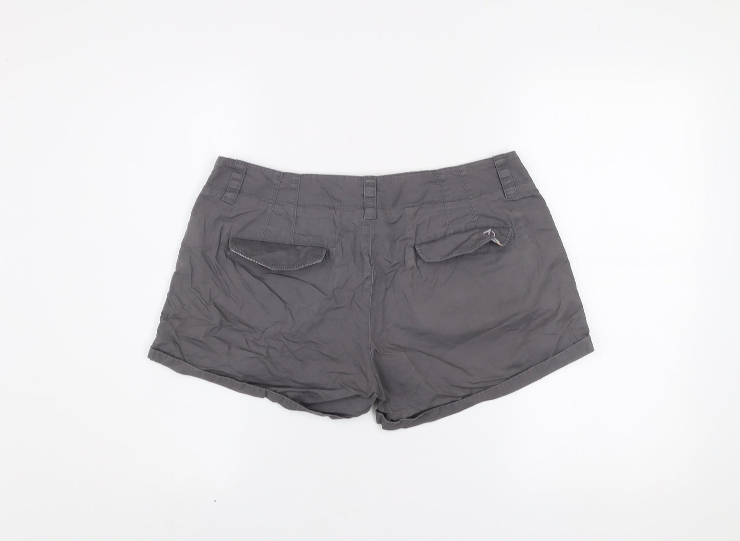 Nike Women’s Grey Chino Shorts UK 14 Cotton Casual Summer