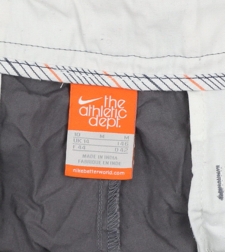 Nike Women’s Grey Chino Shorts UK 14 Cotton Casual Summer