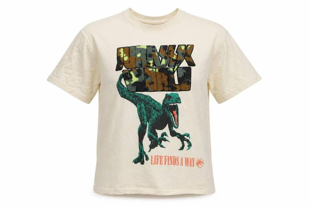 Marks & Spencer Boys Beige Jurassic World Dinosaur T-Shirt 11-12 Years