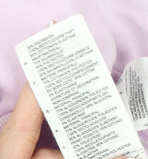 Adidas Girls Pink Logo Sweatshirt 3 Years Long Sleeve Pullover Top