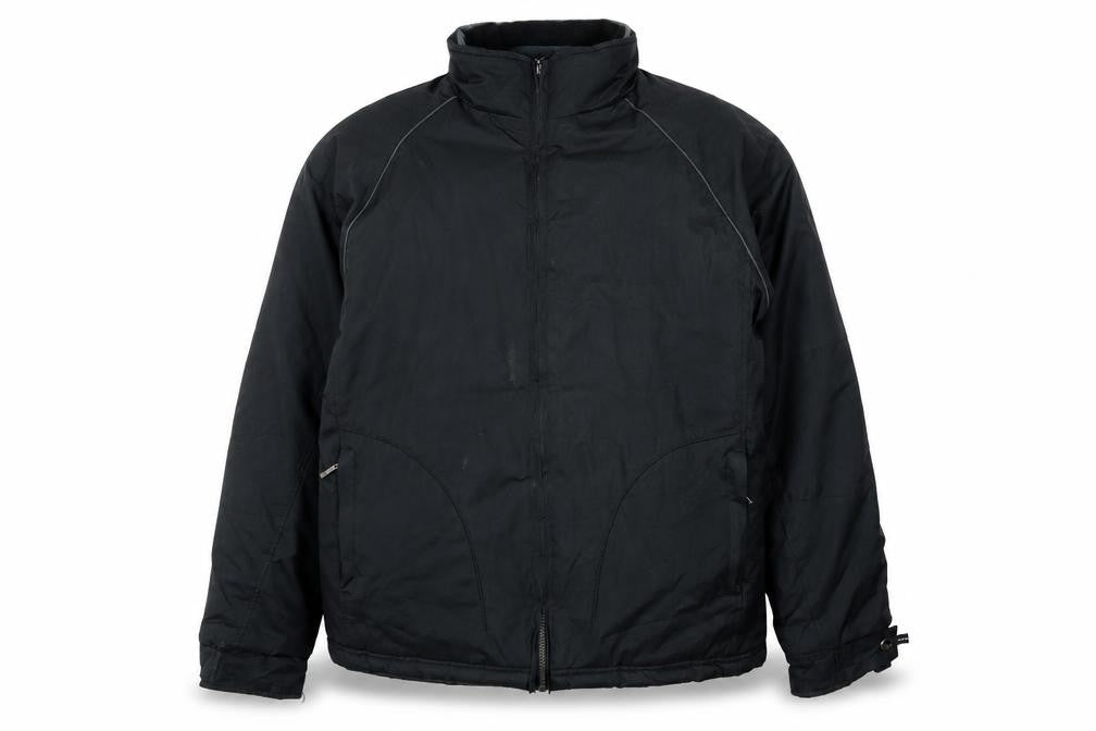 BHS Men's Black Polyester Mid-Length Zip Activewear Jacket Size M