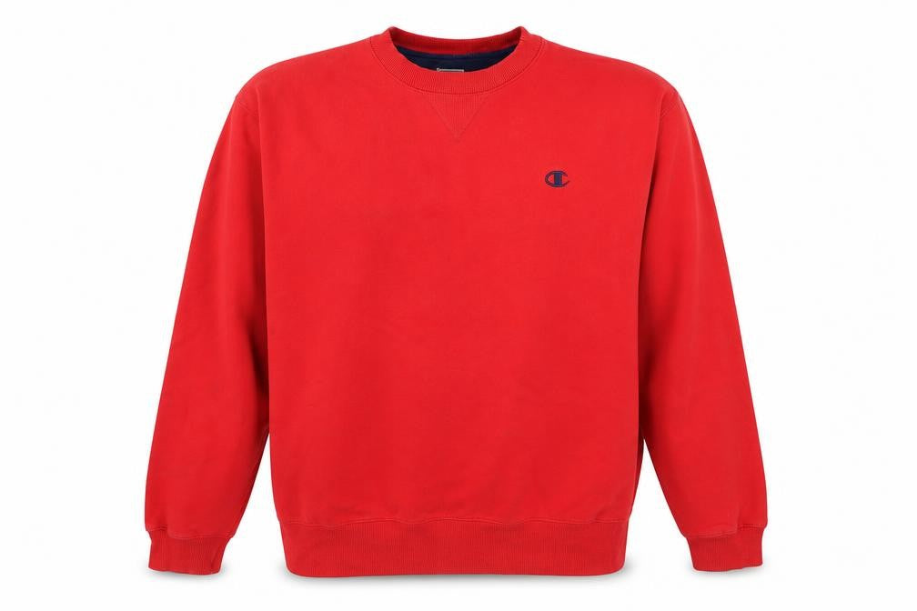 Mens UK L Regular Champion Red Pullover Sweatshirt