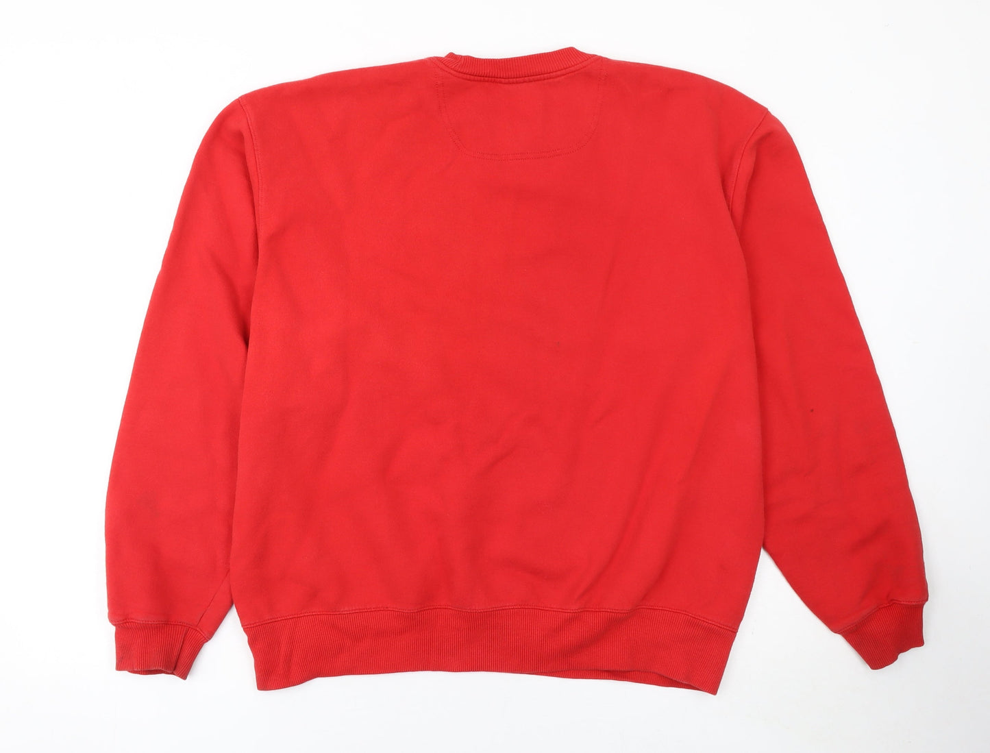 Champion Men's Red Pullover Crew Neck Sweatshirt Size L