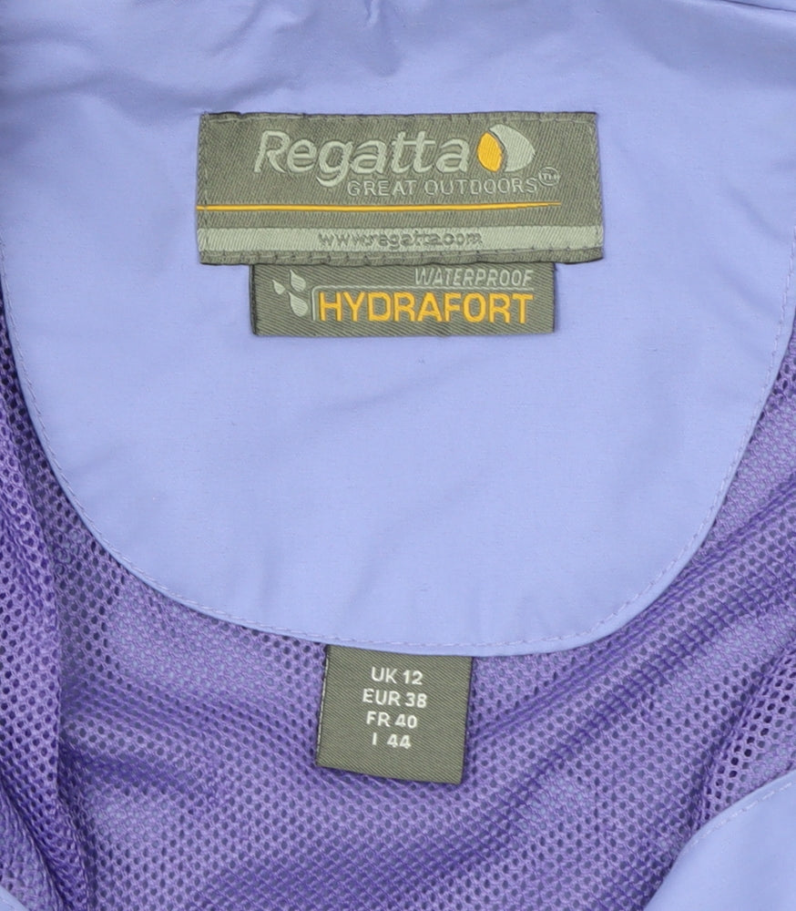 Womens UK Size 12 Regular Regatta Purple Polyester Blend Jacket