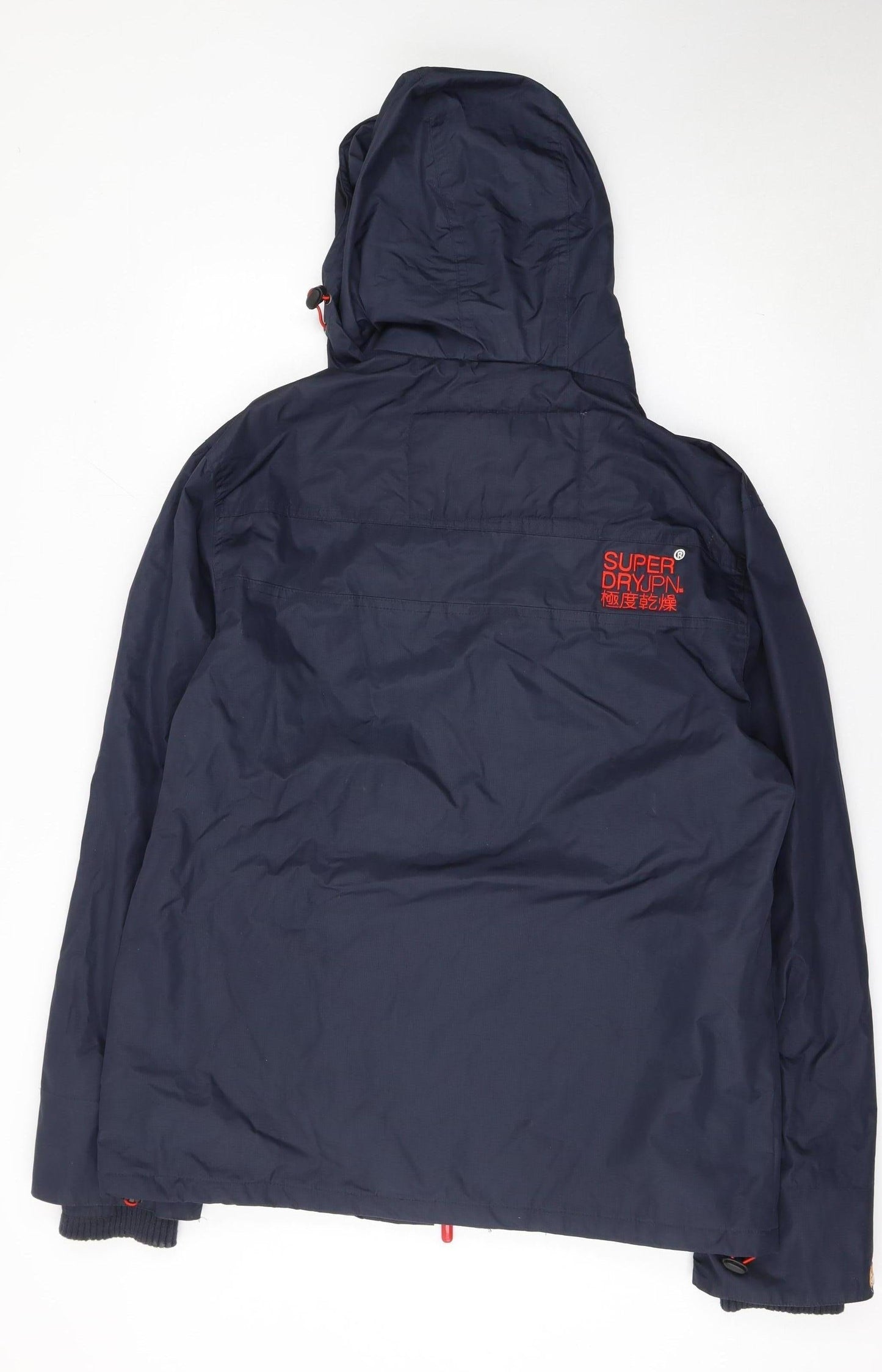 Superdry Men's Blue XL Windcheater Hooded Windbreaker Jacket