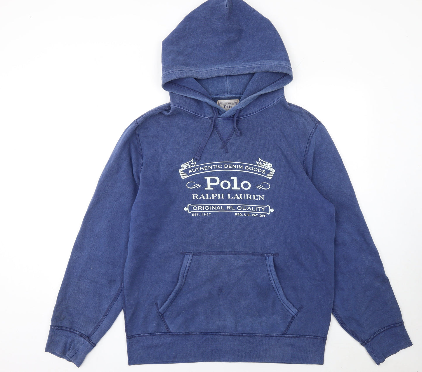 Polo Ralph Lauren Men's Blue M Pullover Hoodie Classic Logo