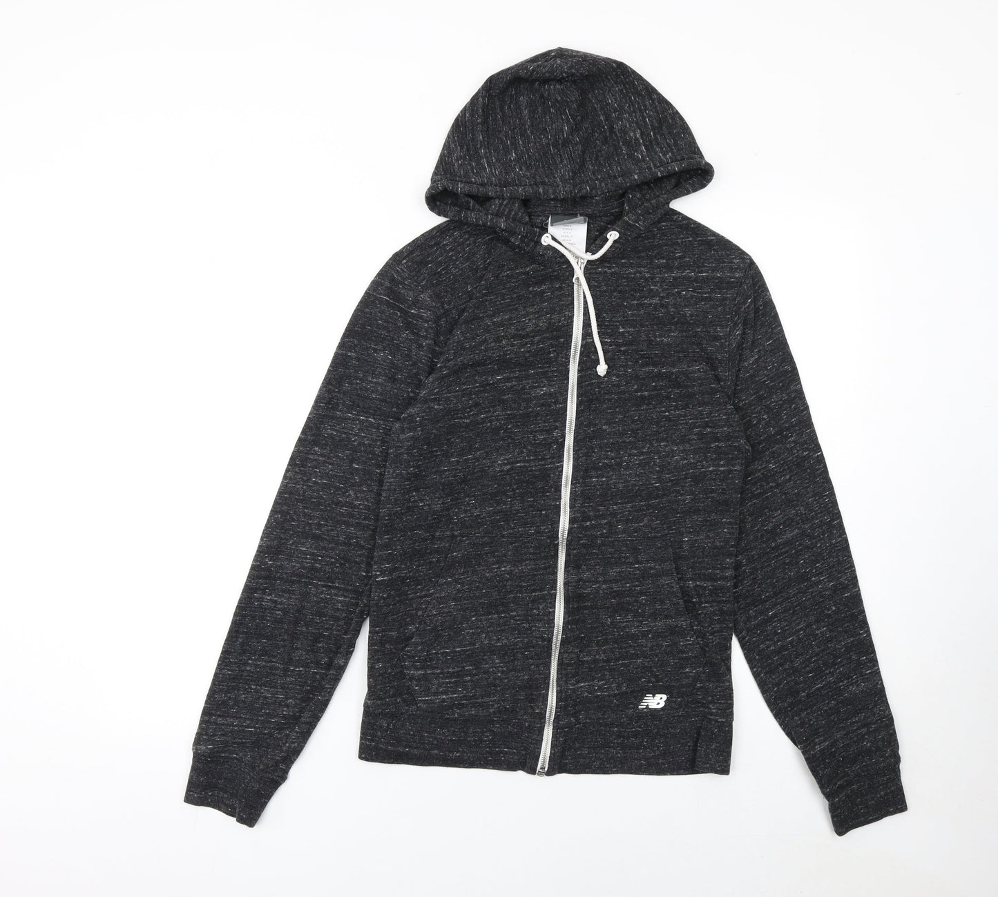 Womens UK S Regular New Balance Black Full Zip Hoodie