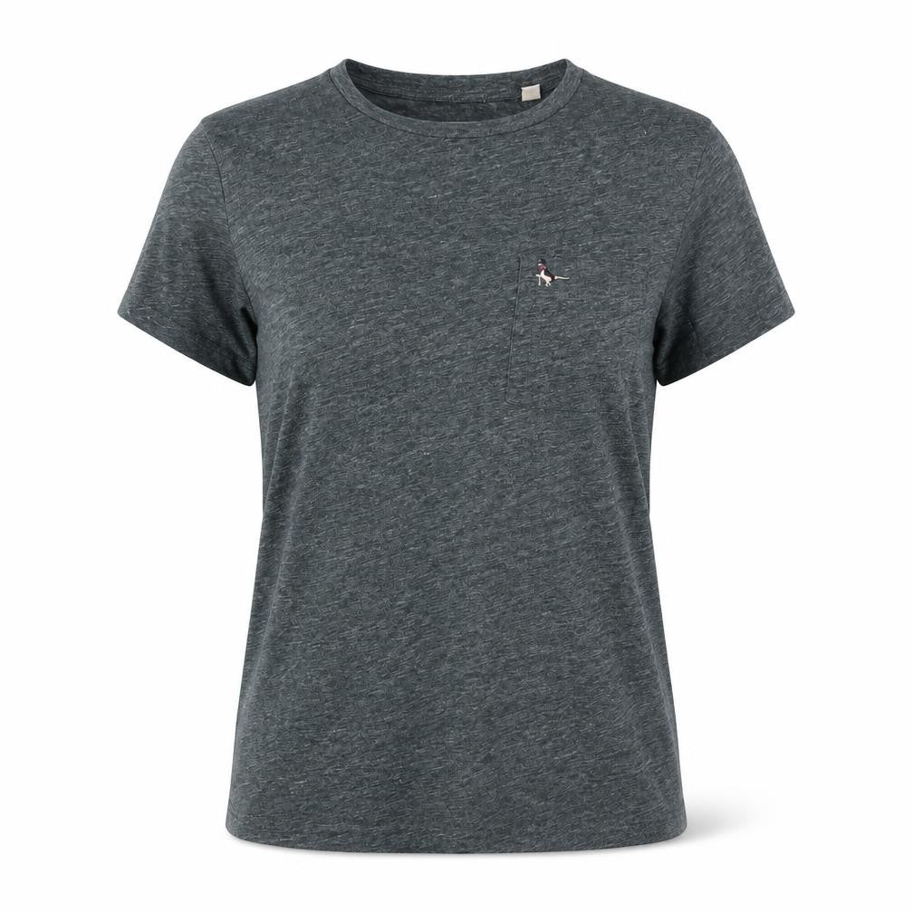 Womens UK Size S Jack Wills Grey Cotton Blend T-Shirt