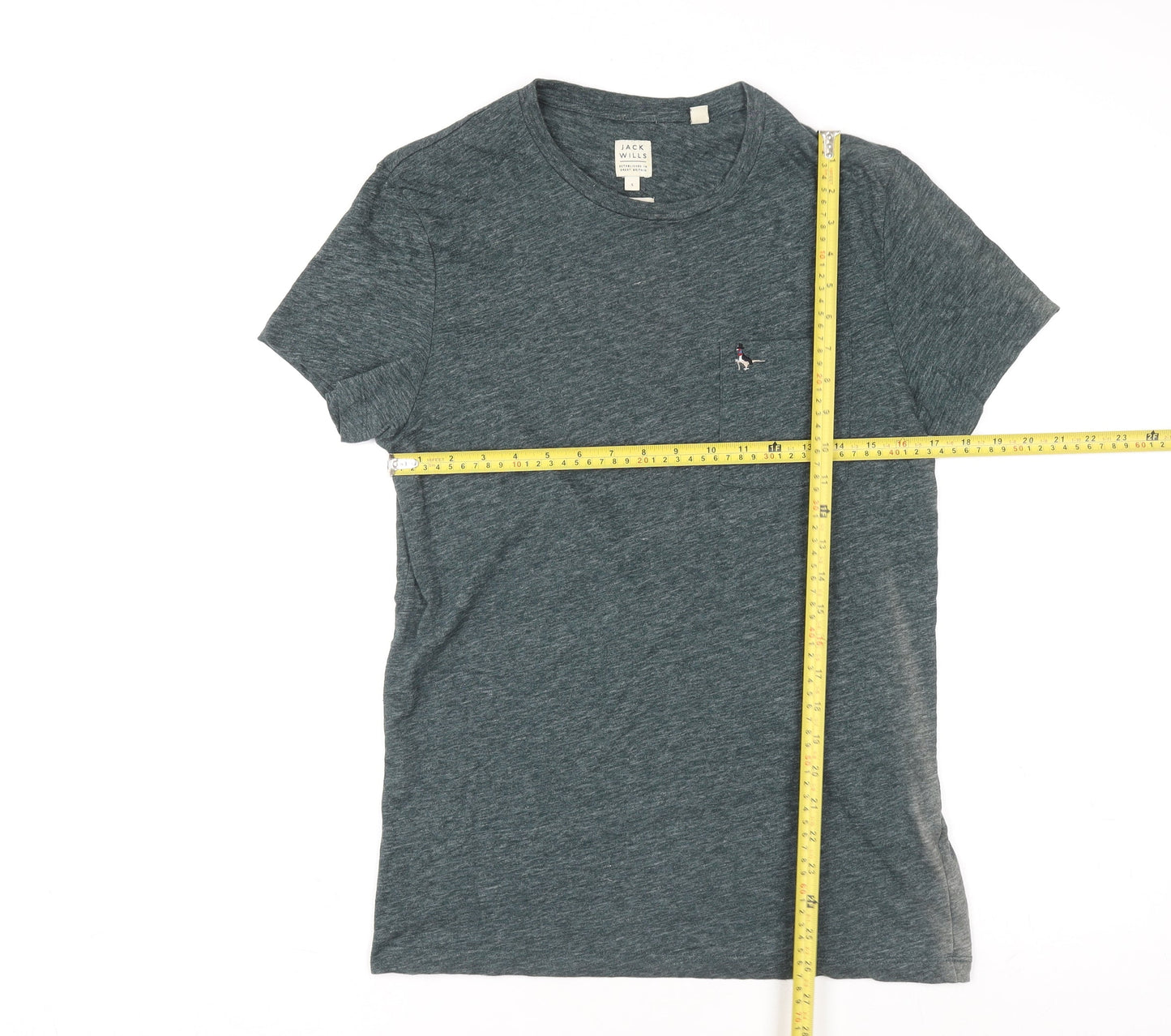 Womens UK Size S Jack Wills Grey Cotton Blend T-Shirt