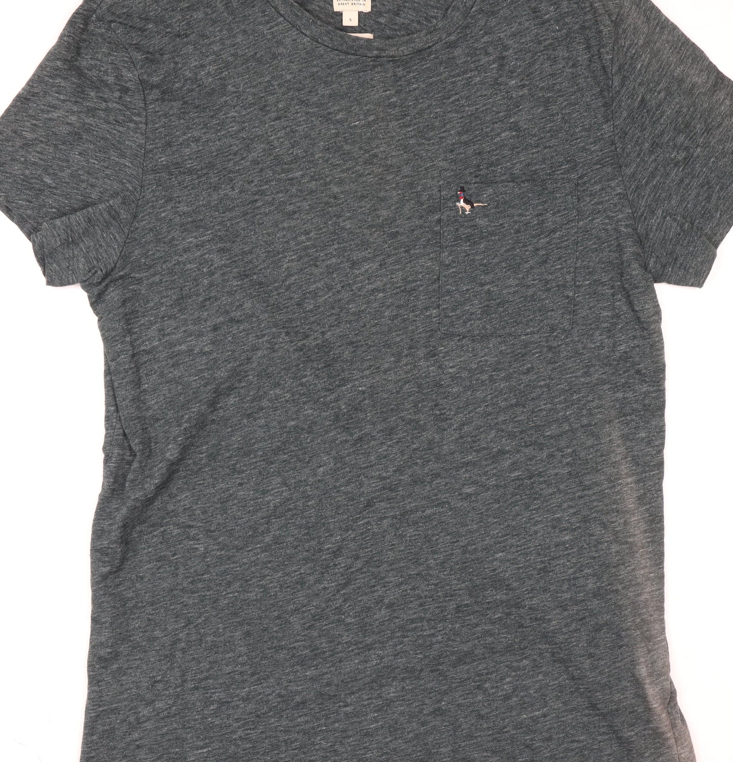 Womens UK Size S Jack Wills Grey Cotton Blend T-Shirt