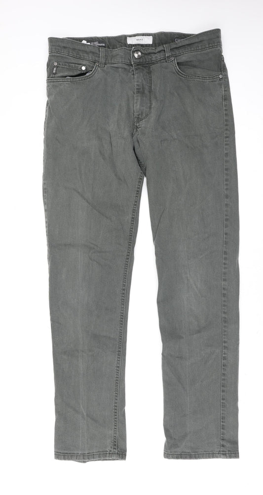 Brax Women Grey Regular Fit Cooper Straight Jeans Size 20