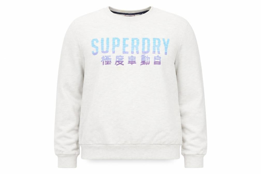 Womens UK 12 Regular Superdry Ivory Pullover Tight-Knit