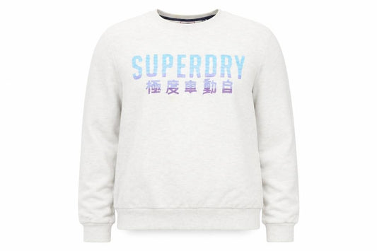Womens UK 12 Regular Superdry Ivory Pullover Tight-Knit