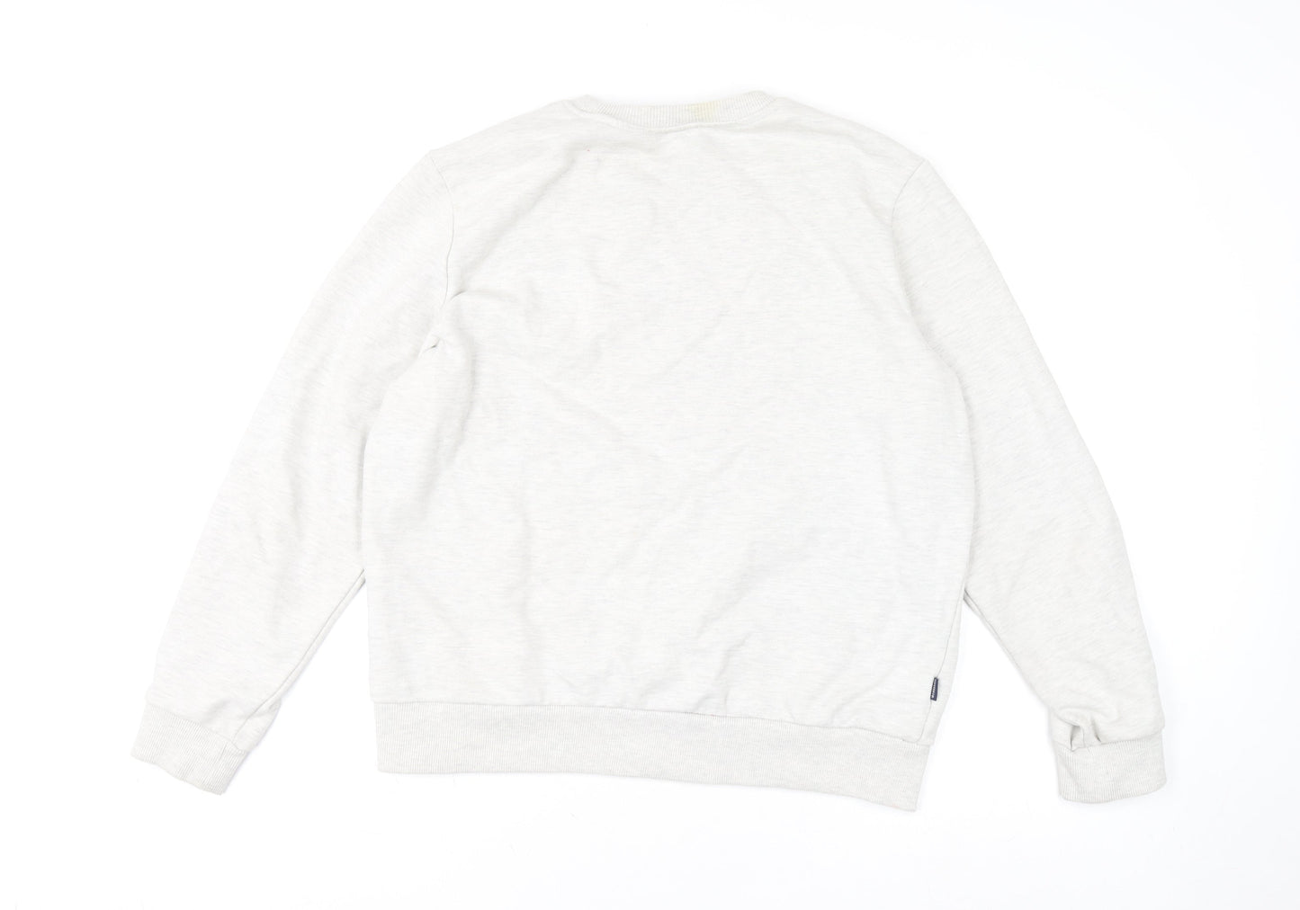 Superdry Women's Ivory Crew Neck Pullover Jumper Size 12