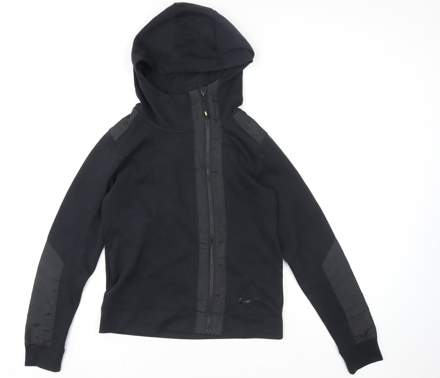 Nike Men's Black Small Hooded Track Jacket Full Zip