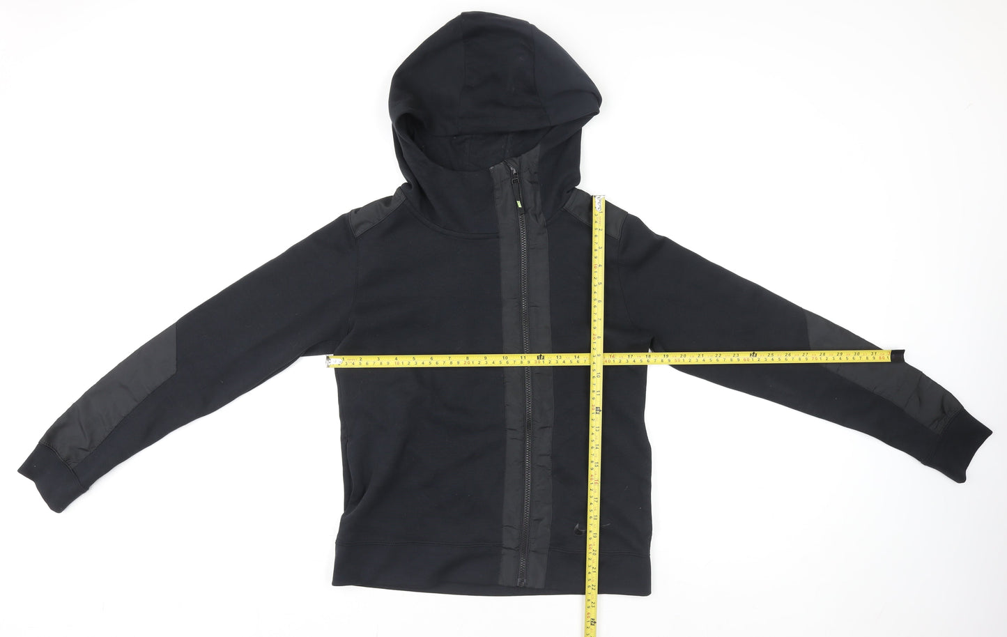 Nike Men's Black Small Hooded Track Jacket Full Zip