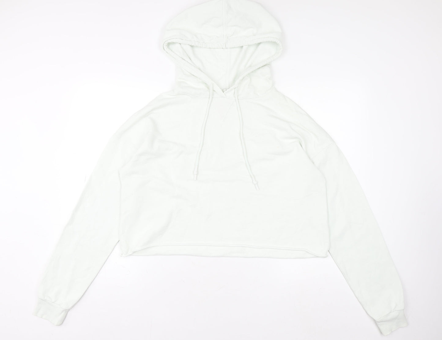 River Island Womens White Small Pullover Hoodie Casual Long Sleeve