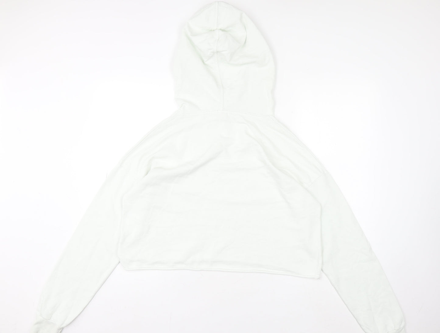 River Island Womens White Small Pullover Hoodie Casual Long Sleeve