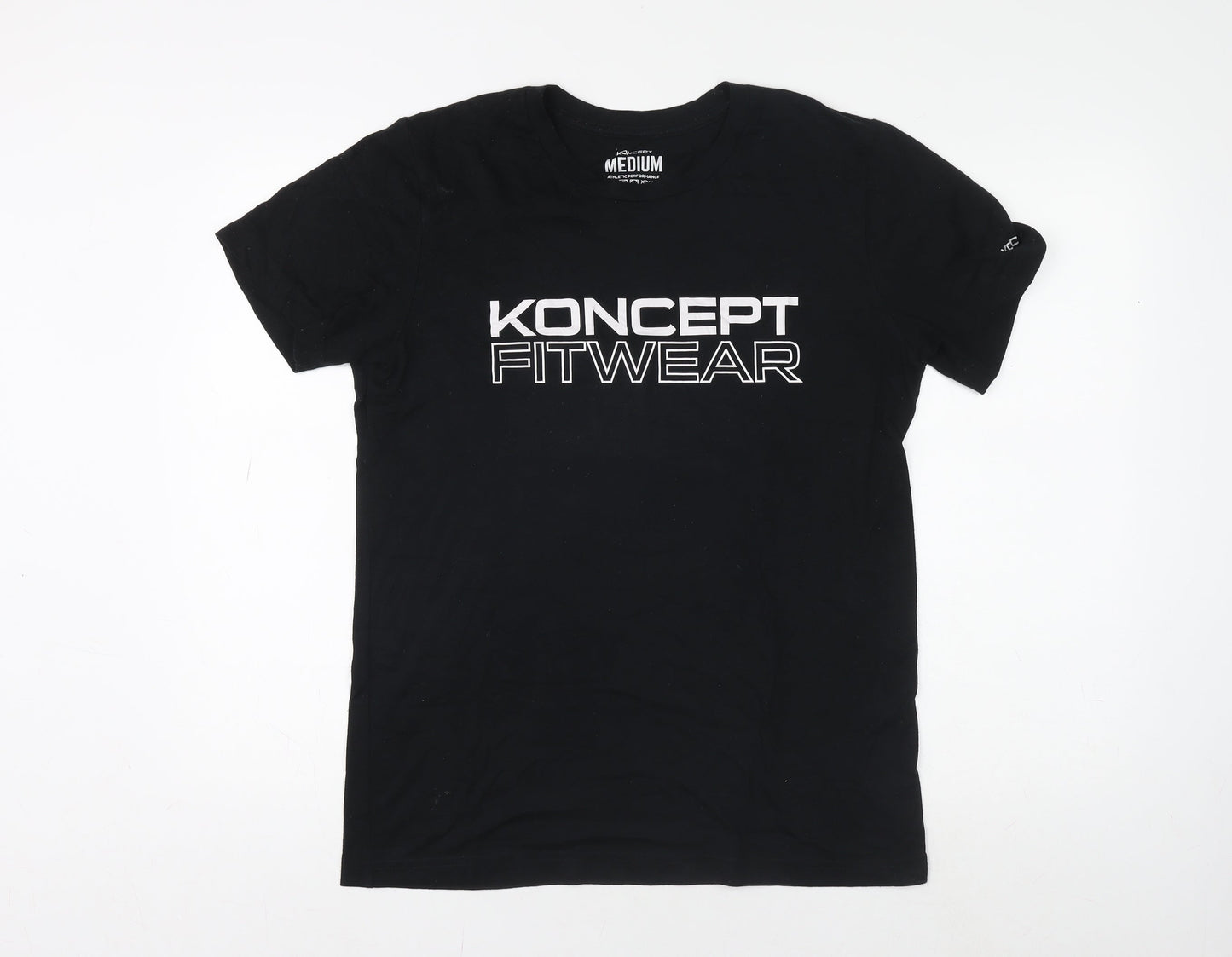 Koncept Fitwear Men's Black Medium Athletic T-Shirt