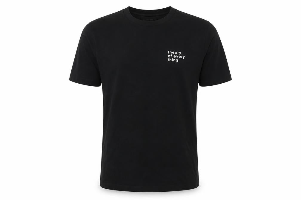 Ashley Marc Hovelle Men's Black Cotton Quote T-Shirt Size S