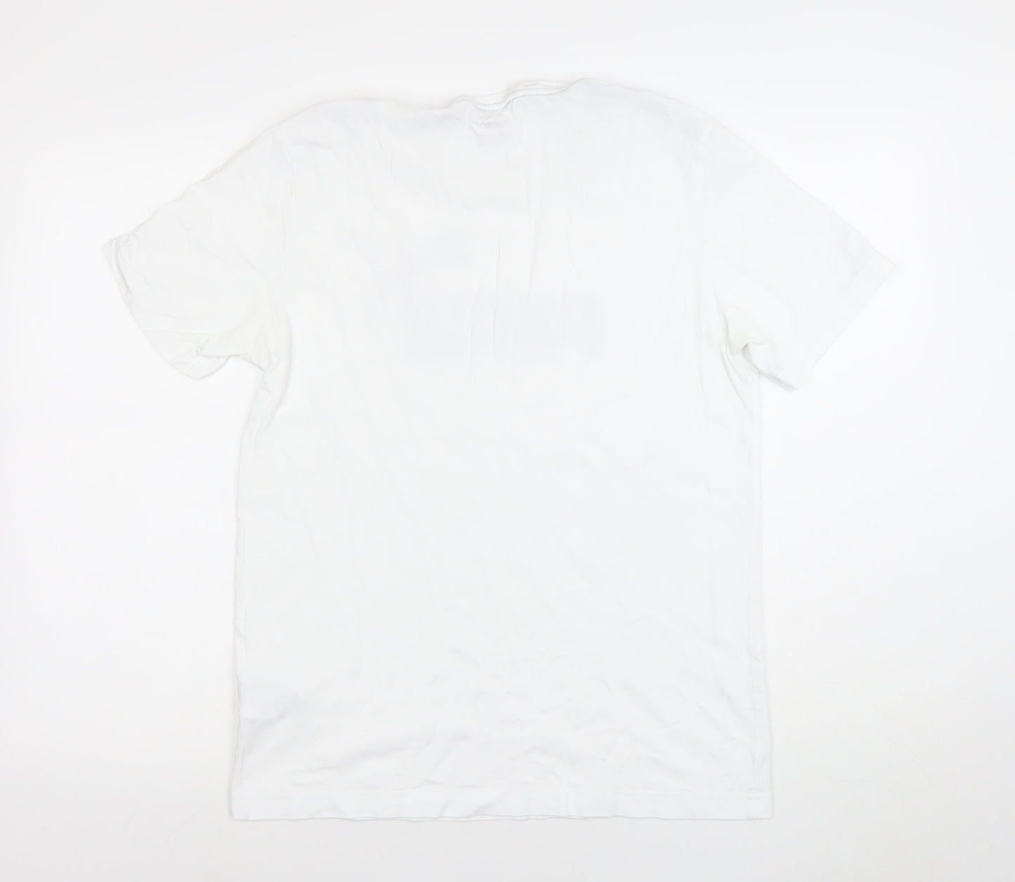 Mens UK Size M PUMA White  Cotton T-Shirt