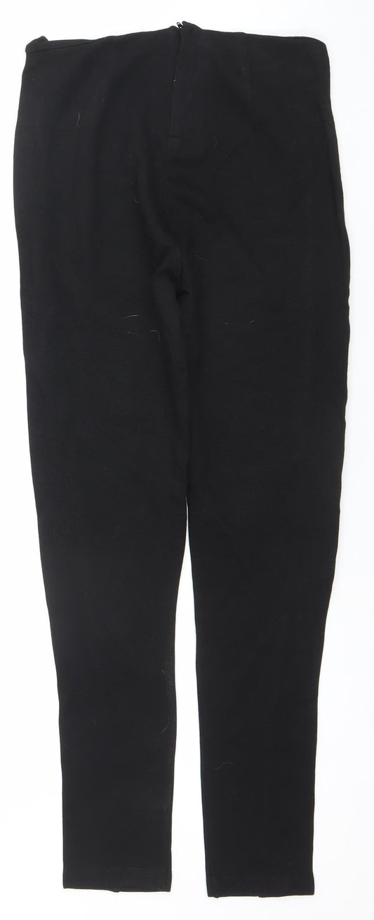 Savida Women Black Slim Fit Stretch Trousers Size 10