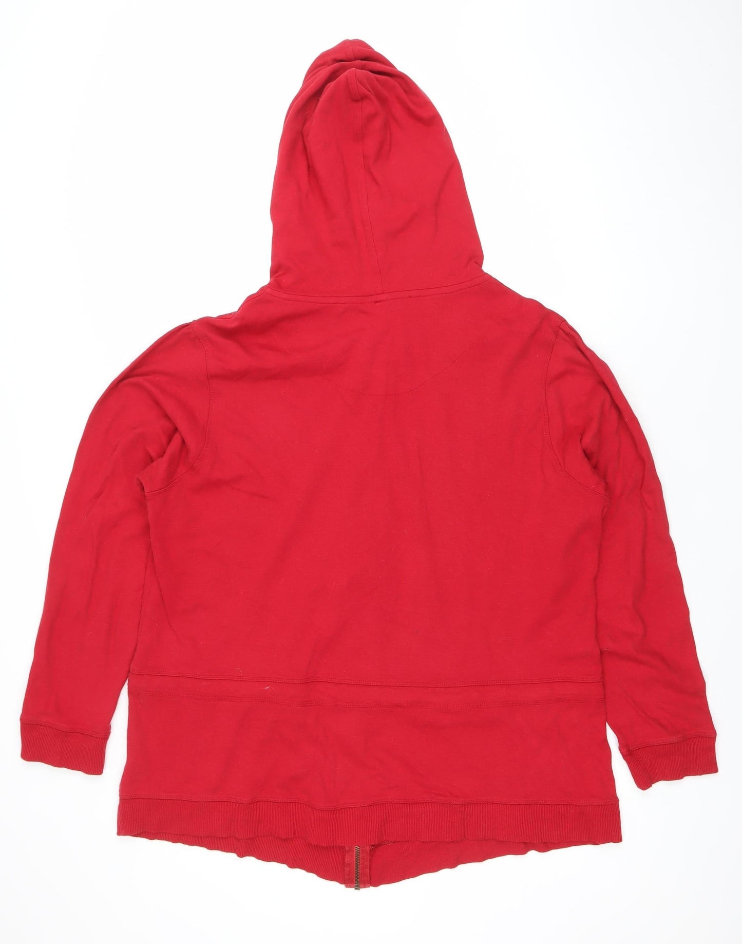 MK Women’s Red Full Zip Hoodie Size 24 Cotton Casual