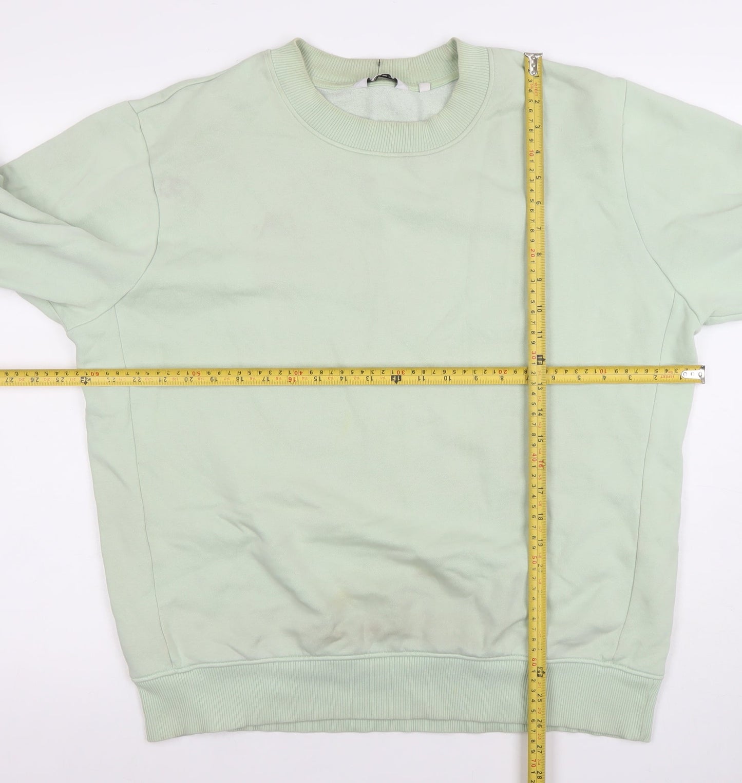 Next Men’s Green Crew Neck Sweatshirt Size L Pullover Cotton Blend