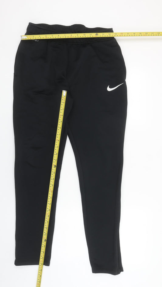 Nike Men's Black Dri-Fit Joggers L Slim Fit Training Trousers