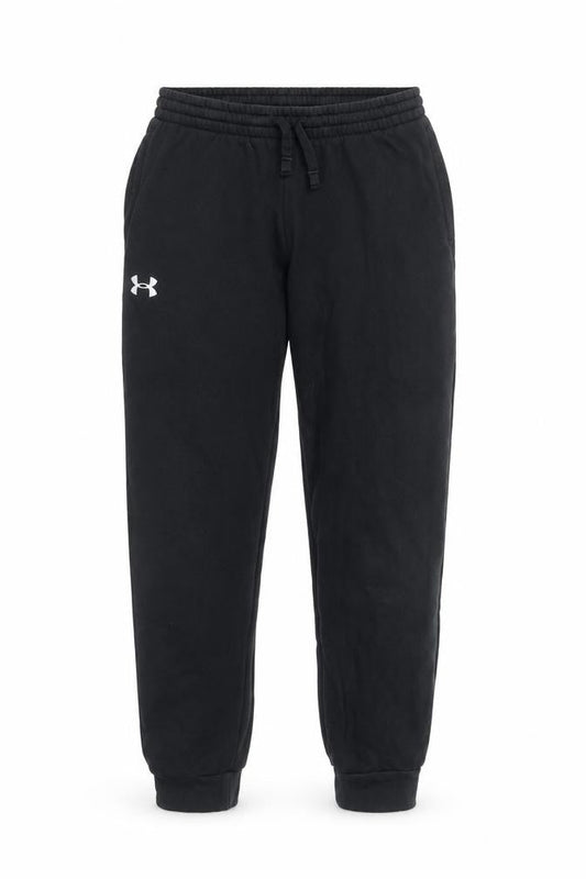 Under Armour Boys Black Jogger Trousers 12-13 Years Fleece Activewear