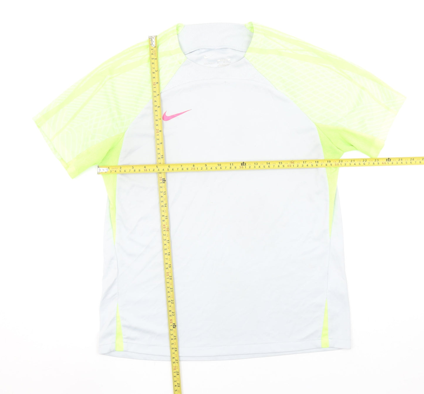 Nike Men's White Slim Fit Dri-FIT Short Sleeve Sports T-Shirt L