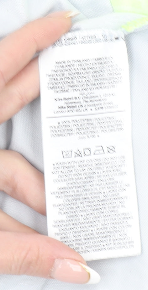 Nike Men's White Slim Fit Dri-FIT Short Sleeve Sports T-Shirt L