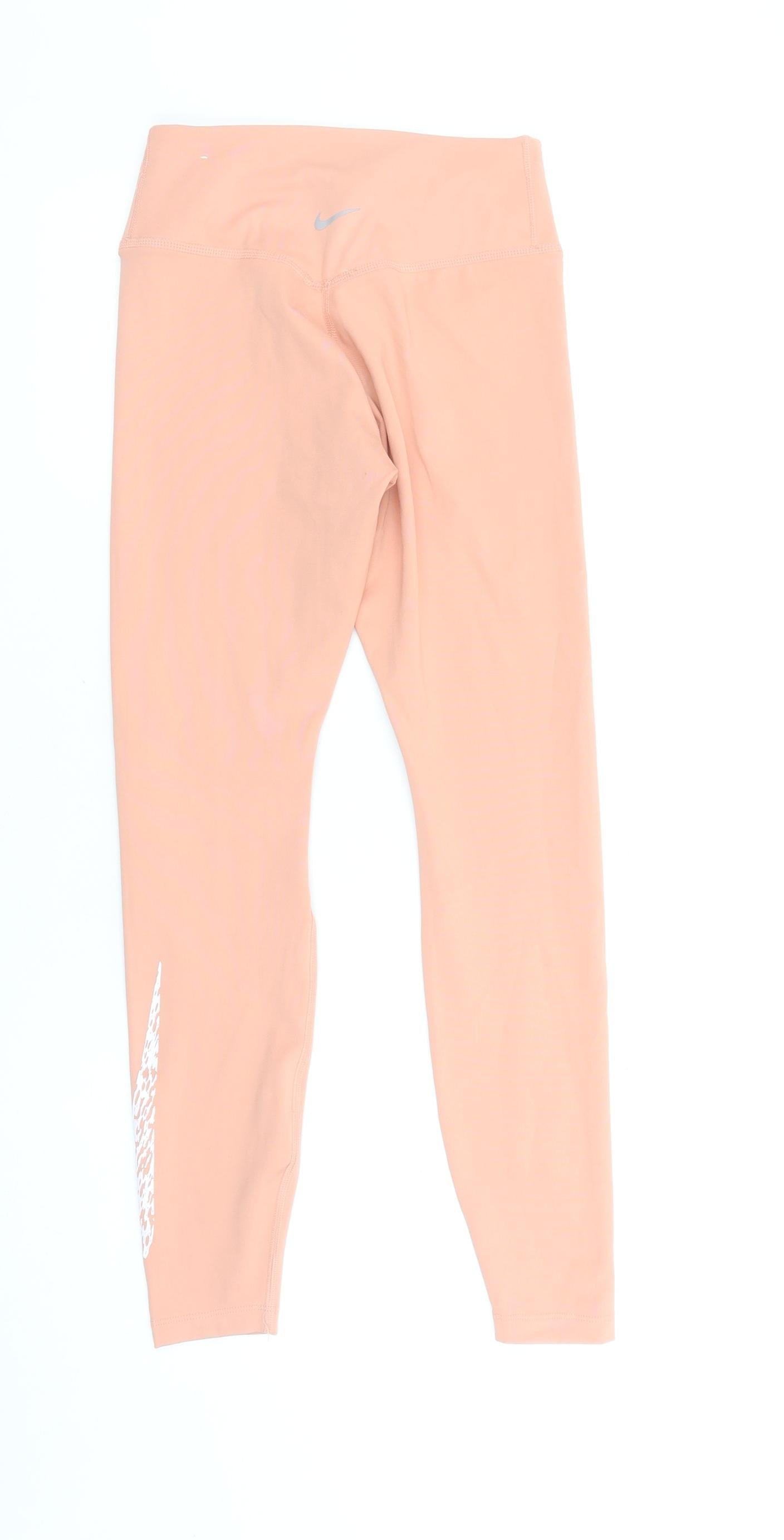 Nike Womens Pink Dri-FIT XS Leggings Activewear Trousers