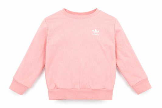 Adidas Girls Pink Sweatshirt 18-24 Months Crew Neck Logo Pullover