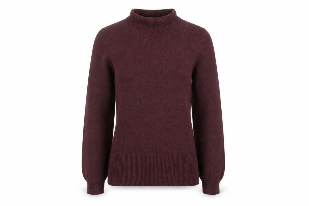 Oasis Womens Brown Mock Neck Long Sleeve Pullover Jumper XS