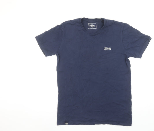 Mens UK Size M Diesel Blue  Cotton T-Shirt