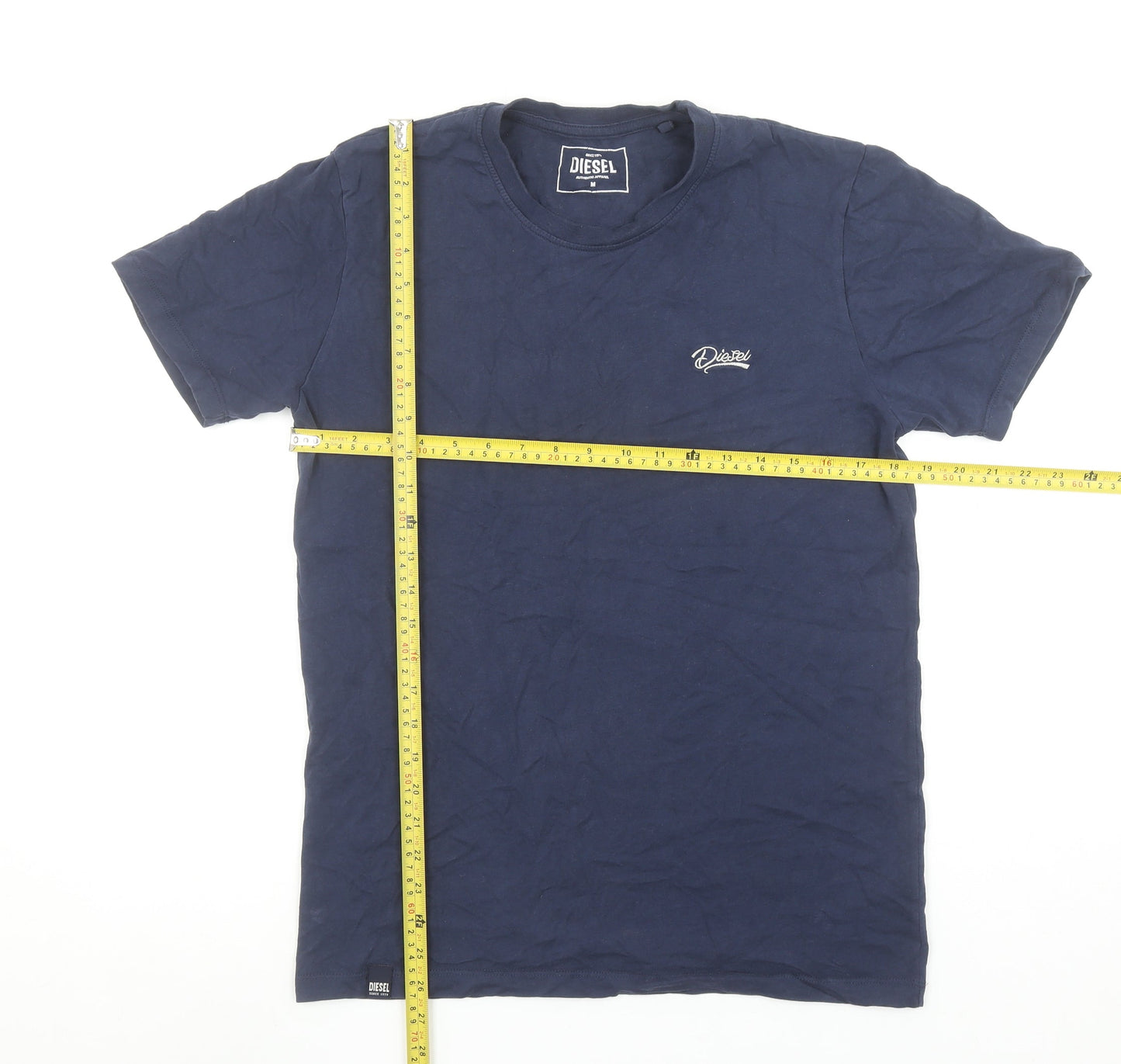 Mens UK Size M Diesel Blue  Cotton T-Shirt