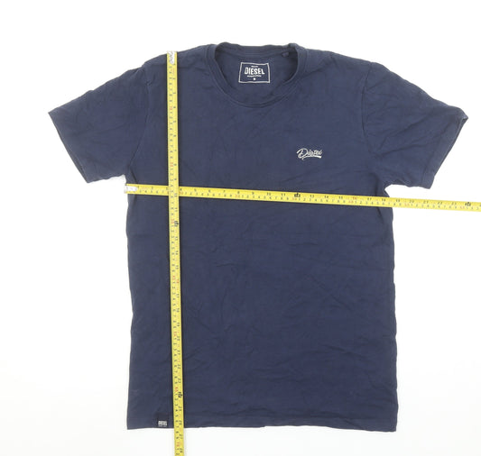 Mens UK Size M Diesel Blue  Cotton T-Shirt
