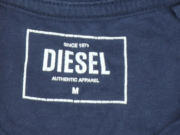 Mens UK Size M Diesel Blue  Cotton T-Shirt