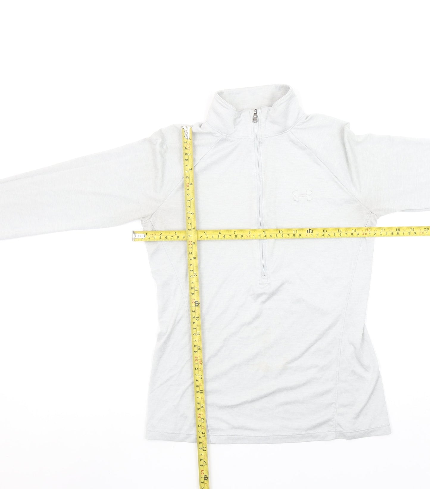 Womens UK XS Regular Under armour White Pullover Sweatshirt