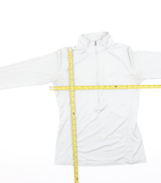 Womens UK XS Regular Under armour White Pullover Sweatshirt