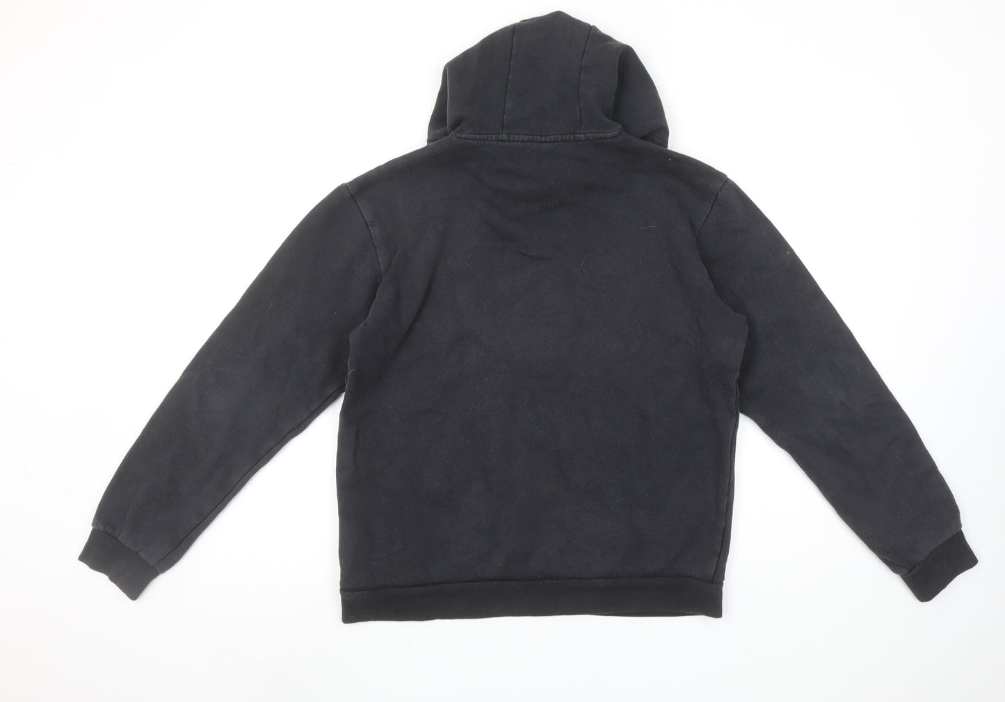 Adidas Womens Black Small Pullover Hoodie Cotton Blend