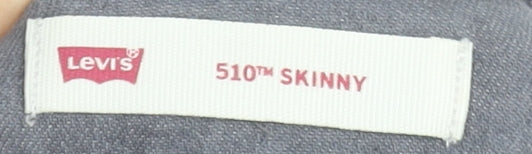 Levi's Girls Grey 510 Skinny Jeans 3 Years Cotton Blend Denim