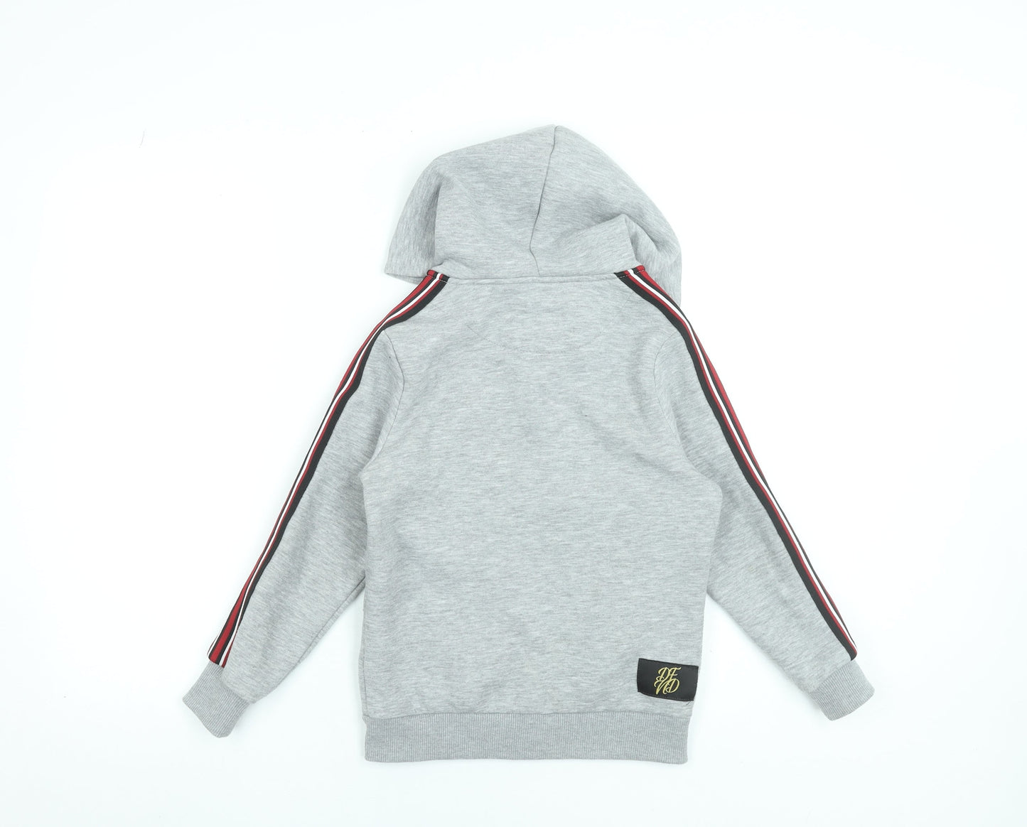DFND Boys Grey Full Zip Hoodie Gold Logo 9-10 Years